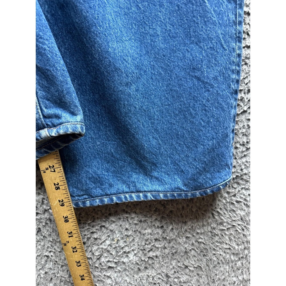 Reformation Cary Low Rise Slouchy Wide Leg Jeans Dark Wash Blue Womens Size 29 - Picture 11 of 15